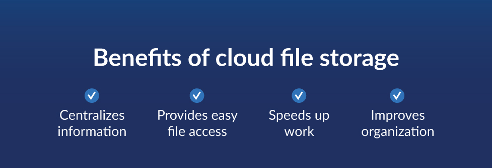 Benefits of cloud file storage