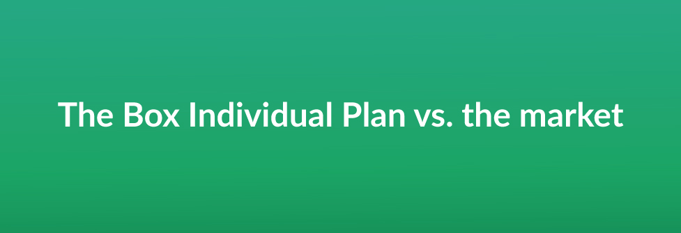 The Box Individual Plan vs. the market