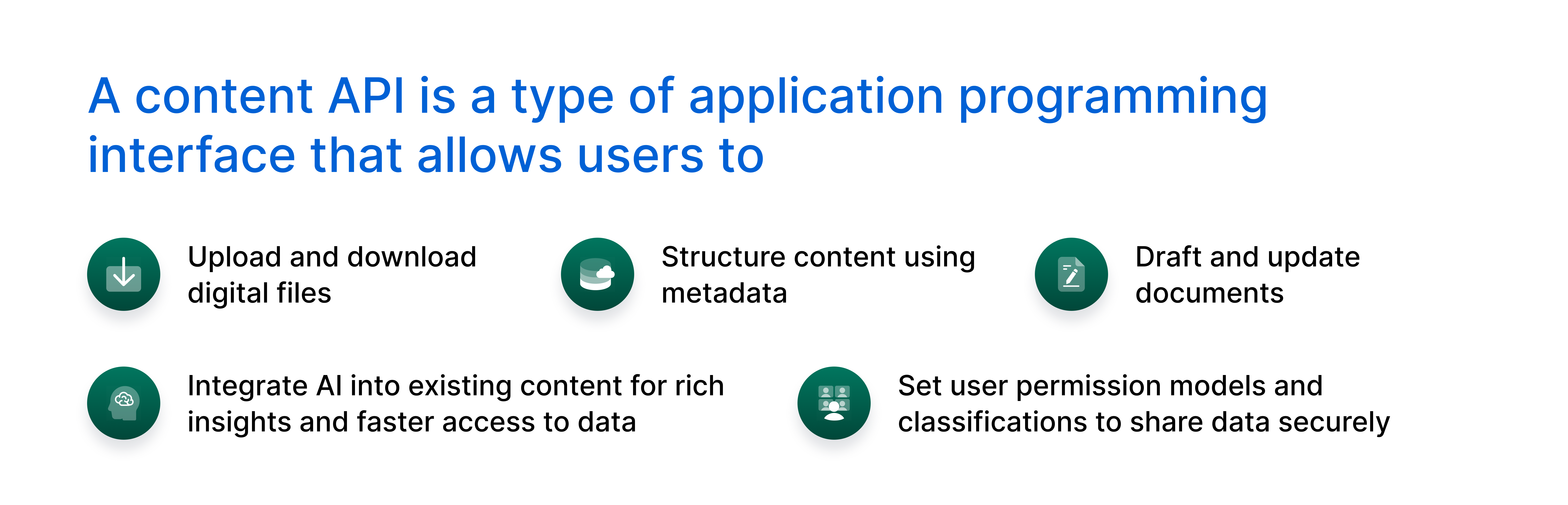 Content API definition